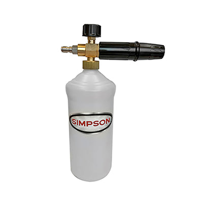 Simpson 80271 High Pressure Foam Cannon, Rated up to 4000 PSI, Quick Connect Plug, for Cold Water Gas & Electric Pressure Washers