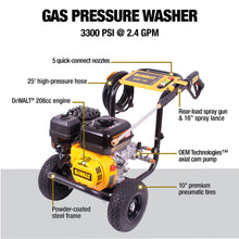 Load image into Gallery viewer, DEWALT DXPW3300 Gas Pressure Washer, 3300 PSI @ 2.4 GPM (61147)