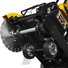 Load image into Gallery viewer, MechMaxx 5.8 HP Walk-Behind Concrete Floor Saw, 14 in Blade, 4 in Cutting Depth, FS350Z