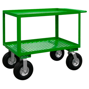 Durham GC-2436-2-10PN-83T Garden Cart, 2 Perforated Shelves, 24-1/4 X 42-1/4 X 35