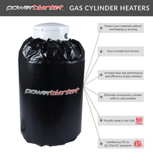 Load image into Gallery viewer, Gas Cylinder Heater Blanket for 40 lb Tanks, Preset 90°F, 120V