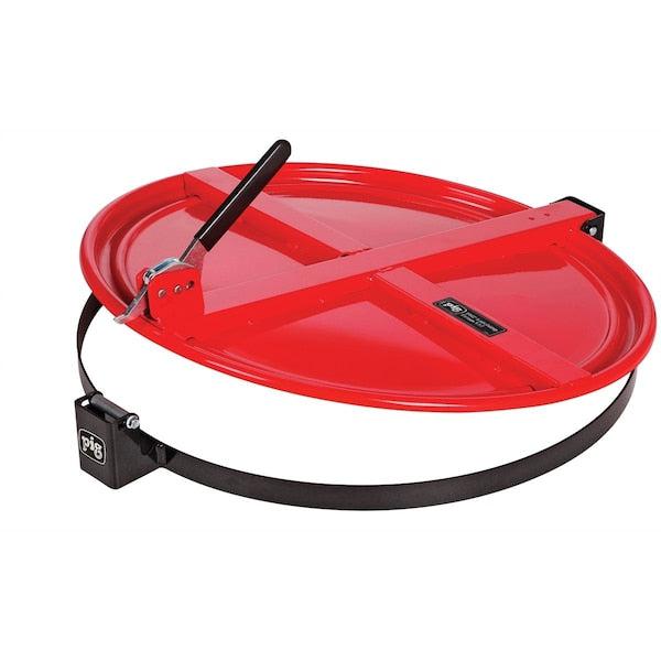 Pig Latching Drum Lid For 55 Gallon Drum, Red
