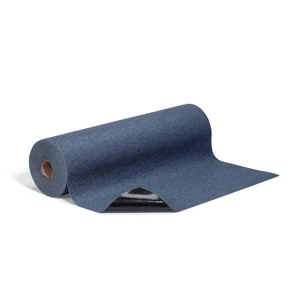 Adhesive-Backed Grippy Mat, Denim, 25 ft L