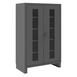 Durham HDCC244878-4S95 Clearview Cabinet, 12 Gauge, 4 Shelves, 48 X 24 X 78