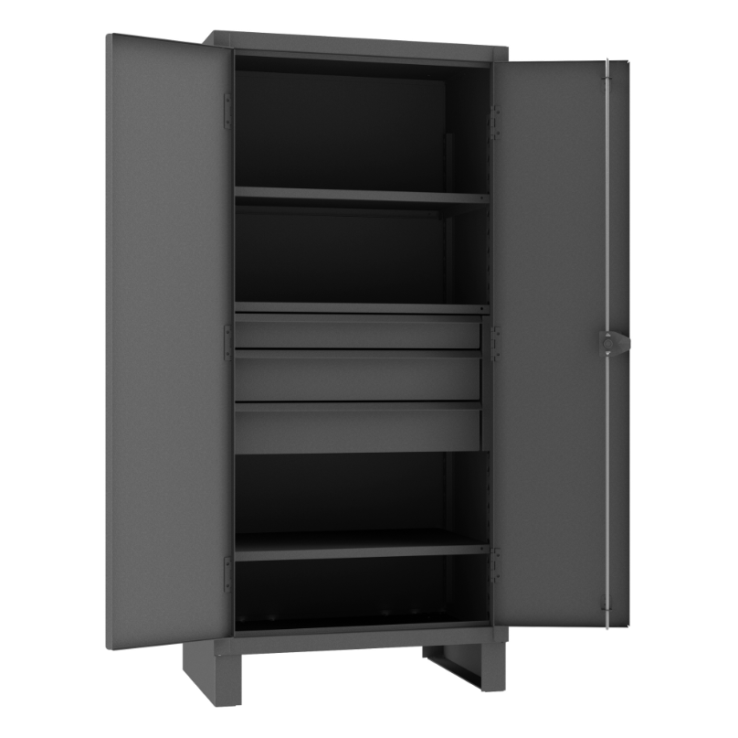 Durham HDCD243678-7B95 Cabinet, 12 Gauge, 2 Shelves, 7 Drawers, 36 X 24 X 78