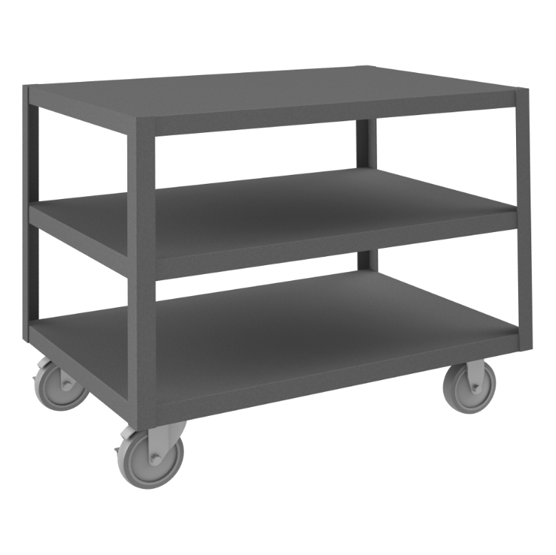 Durham HMT-2436-3-95 High Deck Portable Table, 3 Shelves, 24-1/4 X 36-1/4 X 30-1/16