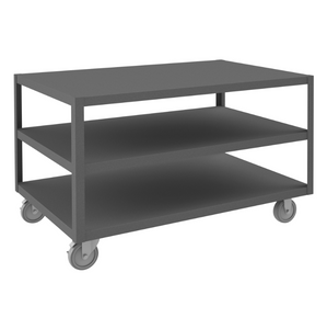 Durham HMT-3048-3-95 High Deck Portable Table, 3 Shelves, 30-1/4 X 48-1/4 X 30-1/16