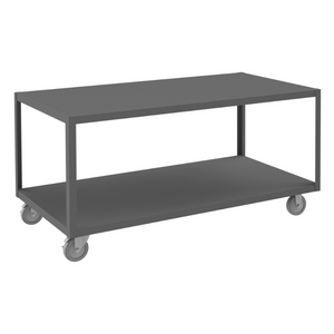 Durham HMT-3072-2-4SWB-95 High Deck Portable Table, 2 Shelves, 30-1/4 X 72-1/4 X 30-1/16