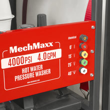 Load image into Gallery viewer, MechMaxx 4000 PSI 4 GPM HONDA E-Start Engine Hot Water Pressure Washer Skid Mounted with 175 Gal Tank, HPW40HT
