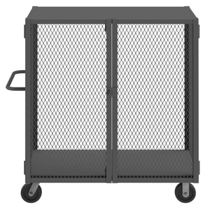 Durham HTL-3048-DD-95 Cage Truck, Low Deck, Pad Lockable, 30 X 48, 2000 Lbs. Capacity