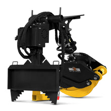 Load image into Gallery viewer, MechMaxx 59" Multi-purpose Hydraulic Rotating Log Grapple For Mini Skid Steer, 1500lbs Lift Capacity, 360° Rotational Ability