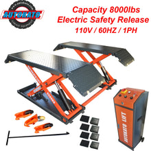Load image into Gallery viewer, Katool KT-X85 8000 lbs. Electric Lock Release  Scissor Lift (110v or 220v)