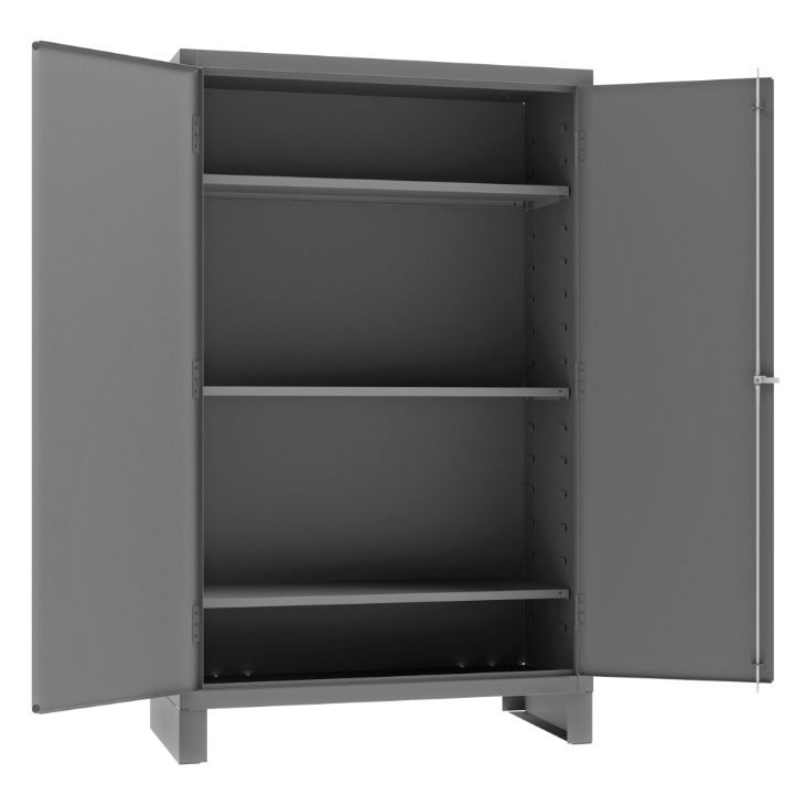 Durham JC-482478-3S-95 Cabinet, 14 Gauge, 3 Shelves With Legs, 48 X 24 X 78