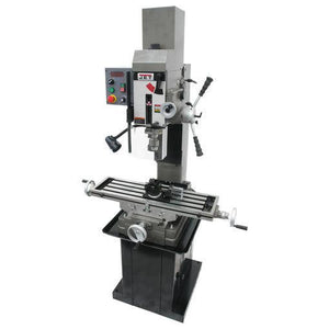 Jet Tools - JMD-45VSPFT Variable Speed Geared Head Square Column Mill Drill with Power Downfeed & Newall NMS300 2-Axis DRO