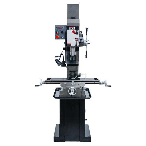 Jet Tools - JMD-45VSPF Variable Speed Square Column Geared Head Mill Drill with Newall NMS300 2 Axis DRO & X-Axis Powerfeed