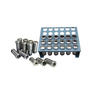 Jet Tools - Premium 35 Piece 5-C Collet Set With Rack (1/32nd)