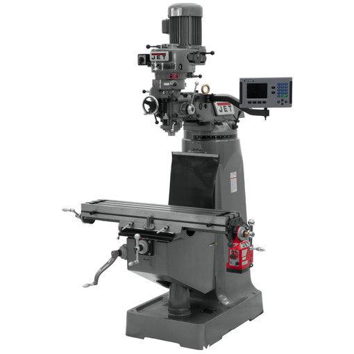 Jet Tools - JTM-2 Mill With 3-Axis ACU-RITE 203 DRO (Quill) With X-Axis Powerfeed