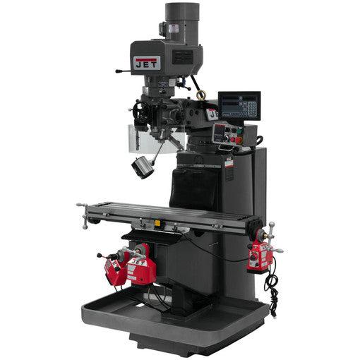 Jet Tools - JTM-949EVS Mill With 3-Axis Newall DP700 DRO (Knee) With X, Y and Z-Axis Powerfeeds