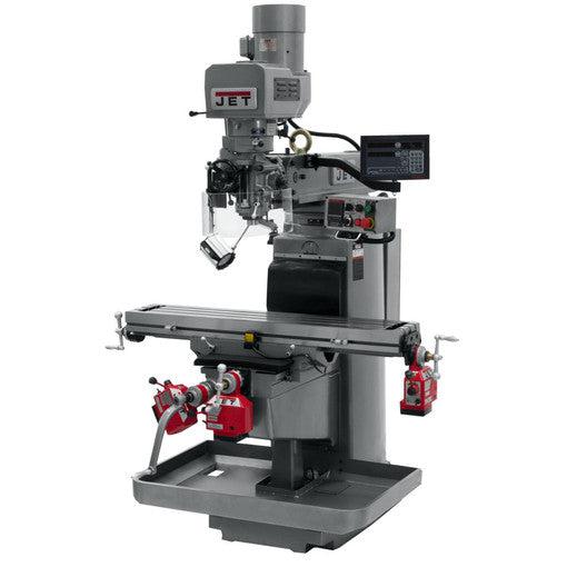 Jet Tools - JTM-1050EVS2/230 Mill With 3-Axis Acu-Rite 203 DRO (Quill) With X, Y and Z-Axis Powerfeeds