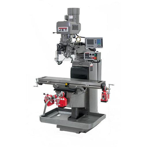 Jet Tools - JTM-1050EVS2/230 Mill With 3-Axis Acu-Rite 303 DRO (Knee) With X, Y and Z-Axis Powerfeeds and Air P