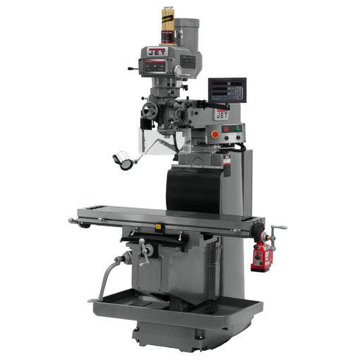 Jet Tools - JTM-1050EVS2/230 Mill With 3-Axis Acu-Rite 203 DRO (Quill) With X-Axis Powerfeed