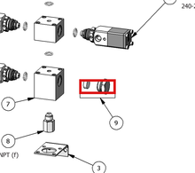 Load image into Gallery viewer, Binks KK-4370 PLUG KIT -- Ref 9, 240-3500 Color Change Valve Manual 77-3121 EN [ English ]