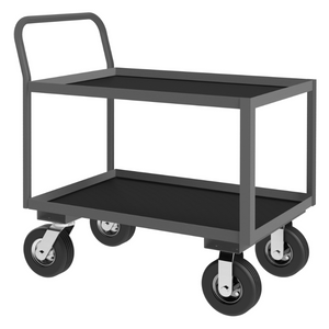 Durham LIC-2436-2-ALU-95 Low Profile Instrument Cart, 2 Shelves, 24 X 36