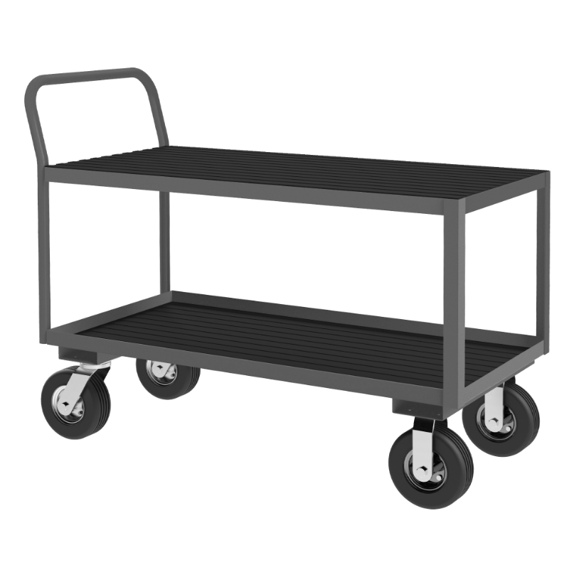 Durham LIC-2448-2-95 Low Profile Instrument Cart, 2 Shelves, 24 X 48