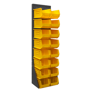 Durham LPRSS-17.25X68-95 Free Standing, 16 Gauge, Louvered Panel Rack, 17-13/16 X 13-1/2 X 68-1/2