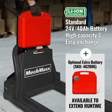 Load image into Gallery viewer, MechMaxx 3300lbs Lithium-ion Electric Pallet Jack, 45"x27" Fork, 24V 40Ah Removable Battery, Walkie Type Truck, LPT33