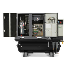 Load image into Gallery viewer, MechMaxx 20HP Combined Rotary Screw Air Compressor with Dryer &amp; 105-Gal ASME Tank | 78 CFM, 116 PSI, 460V 3-Phase - Industrial Grade