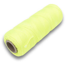 Load image into Gallery viewer, Marshalltown ML339 Braided Nylon Mason's Line 500' Fl. Yellow, Size 18 6" Core