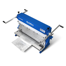 Load image into Gallery viewer, MechMaxx 30-inch 3-in-1 Pan and Box Brake – Slip Roll, Shear, Bending Machine for Sheet Metal, 20 Gauge Mild Steel, Adjustable Fingers, Heavy Duty, Metalworking, Fabrication, Rolling, Bending MMCB3016