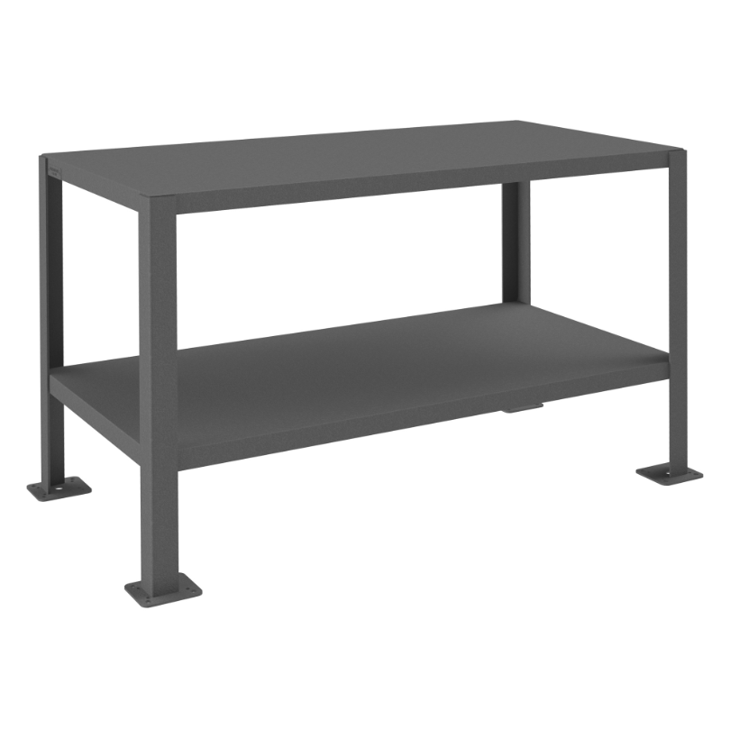 Durham MT12G244830-3K295 Mt Workbench, 2 Shelves, 24 X 48