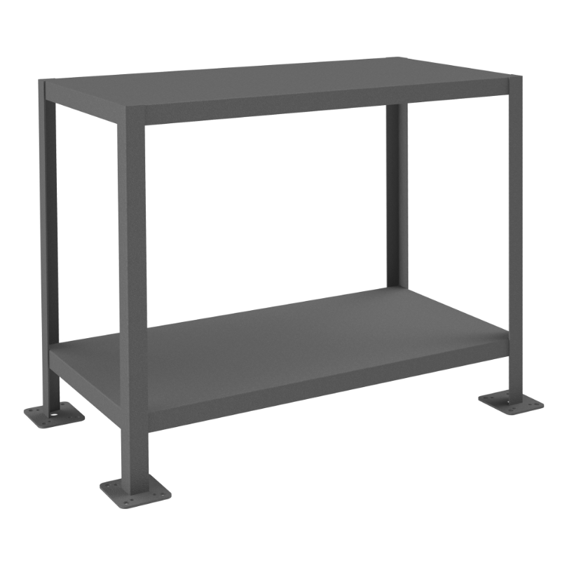 Durham MT183630-2K295 Mt Workbench, 2 Shelves, 18 X 36