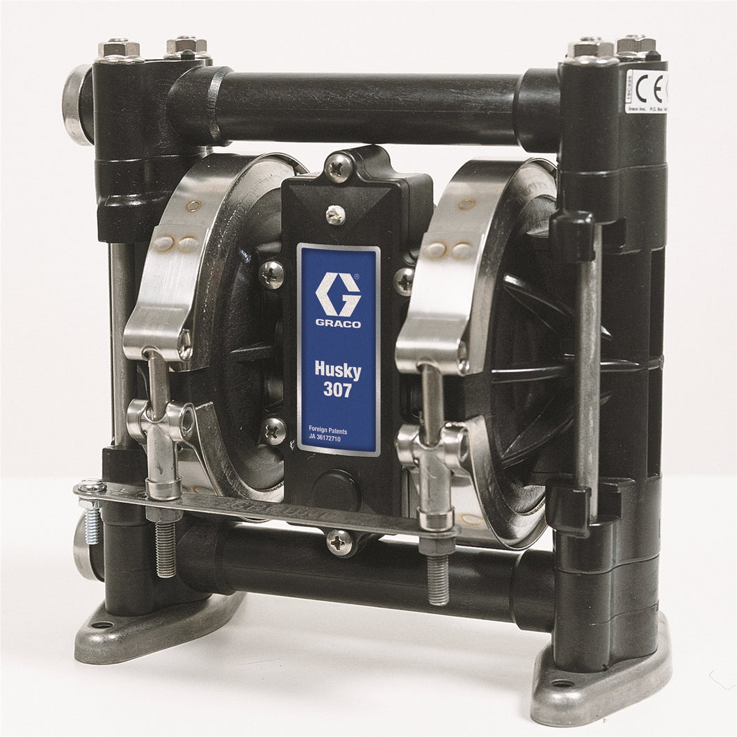 Graco Husky 307 AC 3/8 in. (9.52 mm) NPT Standard Pump, PP Center Section, AC Seats, TPE Balls & TPE Diaphragm