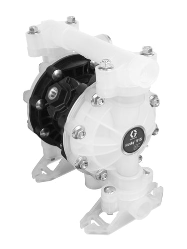 Husky 515 55 gal (208 liter) PP Transfer Pump Package with PP Seats, PTFE Balls, PTFE Diaphragms & PP Tube