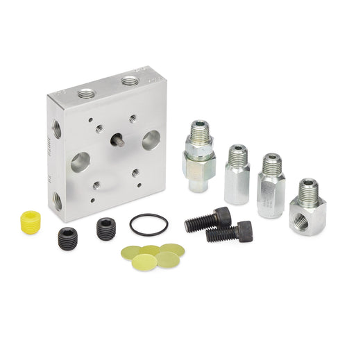 Graco Baseplate Manifold Kit for Modu-Flo Pumps, NPSF (NPT), Reservoir Mount, Outlet/Fill Check Valves, Tubed Blowout