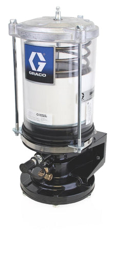Graco LubriSystem Standard Air Operated Pump with 2.72 kg (6 lb.) lastic Cylindrical Reservoir - Grease