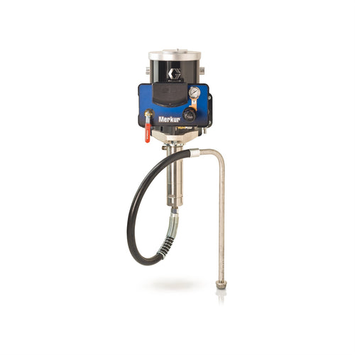 10:1 Merkur Pump, 1.2 gpm (4.5 lpm) fluid flow, Wall Mount, Pump/Gun Air Controls