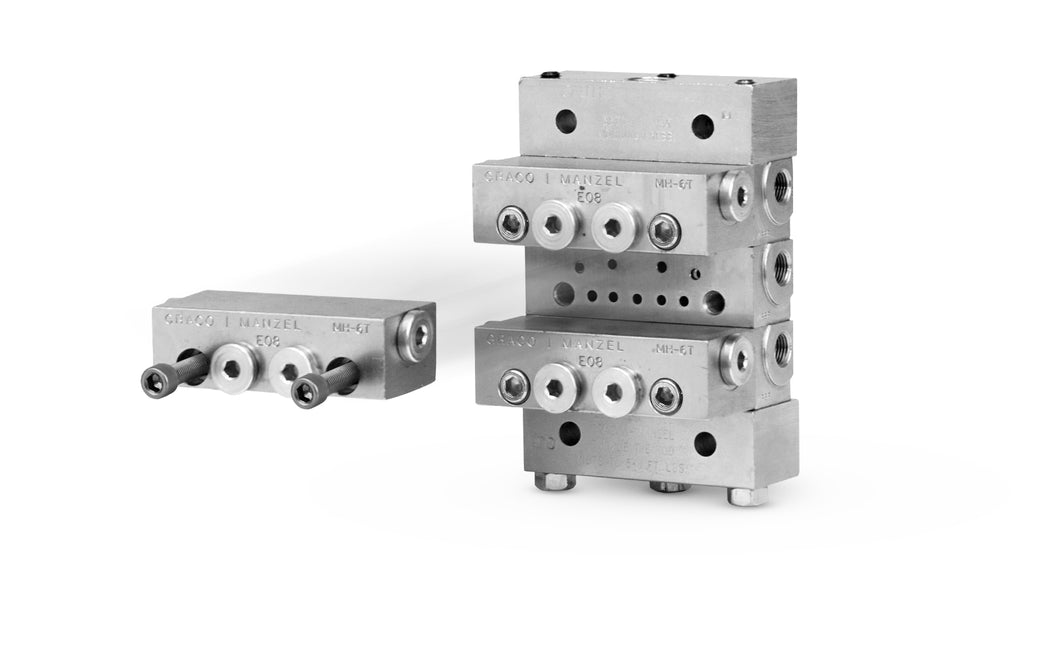 Manzel® MHH Divider Valve - 6 Section Base Plate Assemblies - NPSF
