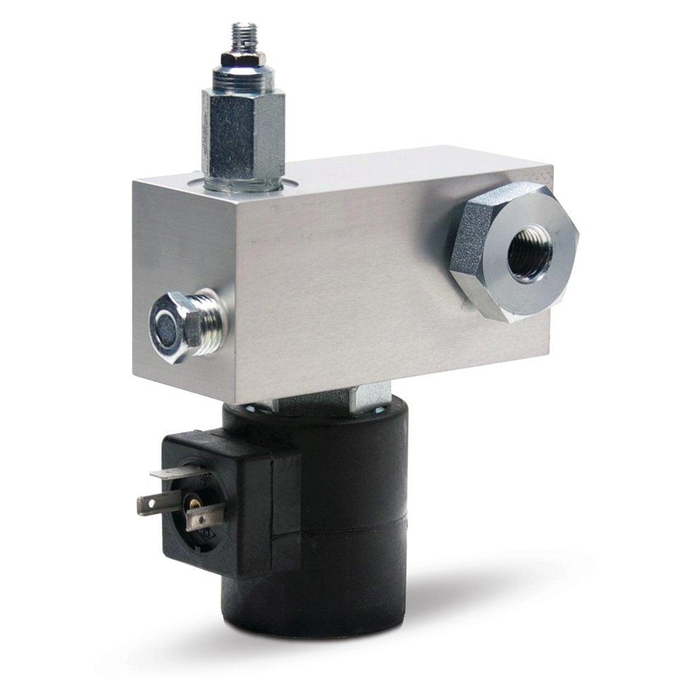 Direct-Mount Vent Valves for G3™ Pumps - BSPP, 24 VDC, 35-241 bar (500-3500 psi), Normally Closed, RH