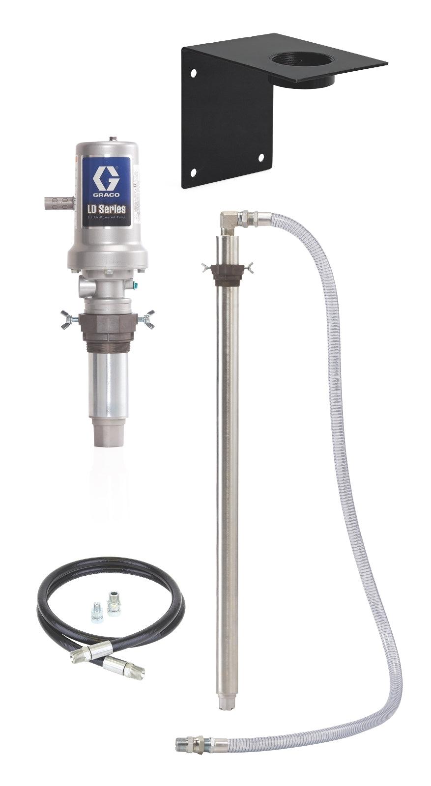 Graco LD Series 3:1 Stationary 1040 Liter Wall Mount Oil Pump Package - BSPP