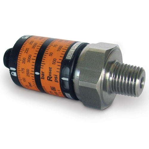 General Pressure Switch, 1/4 in. NPT Male, 9.6-32 VDC, 4-Pin, M12 Micro-Connector