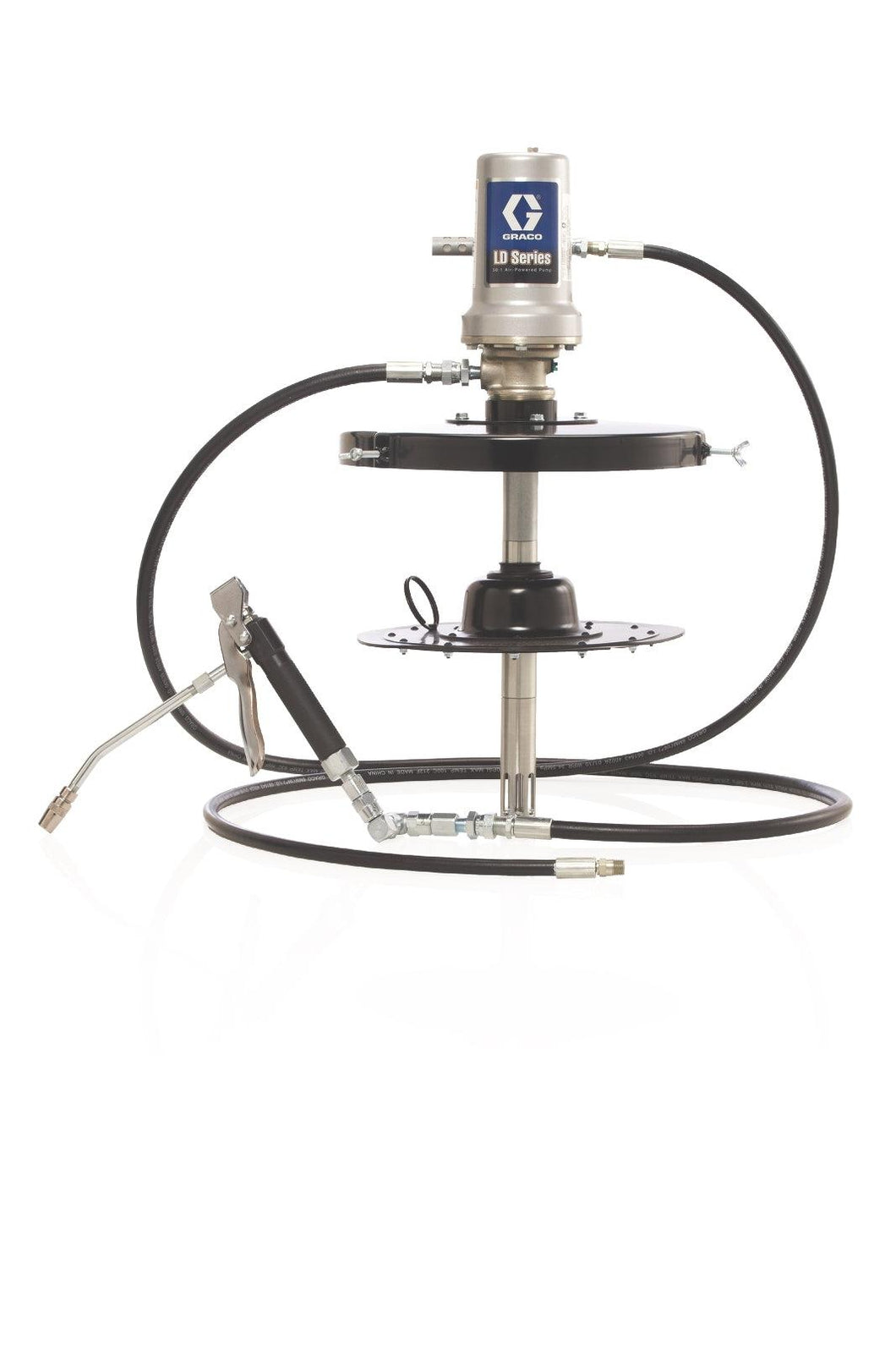 Graco LD Series 50:1 35 lb (16 kg) Grease Drum Pump Package - BSPP