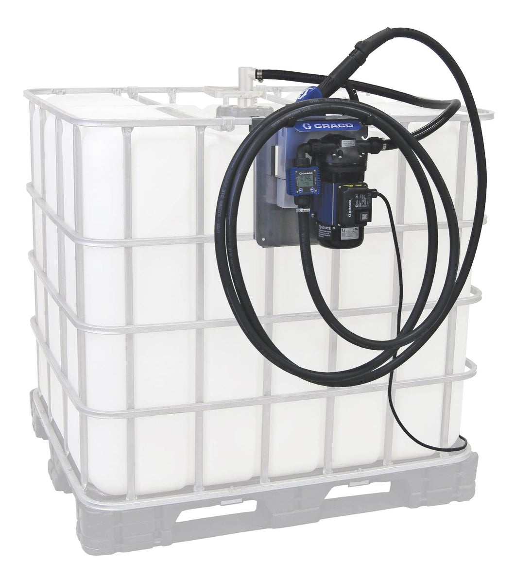 LD Blue Electric Pump Package - 5 ft (1.5 m) Suction Hose Length - Automatic Nozzle - SST Clamp Fittings