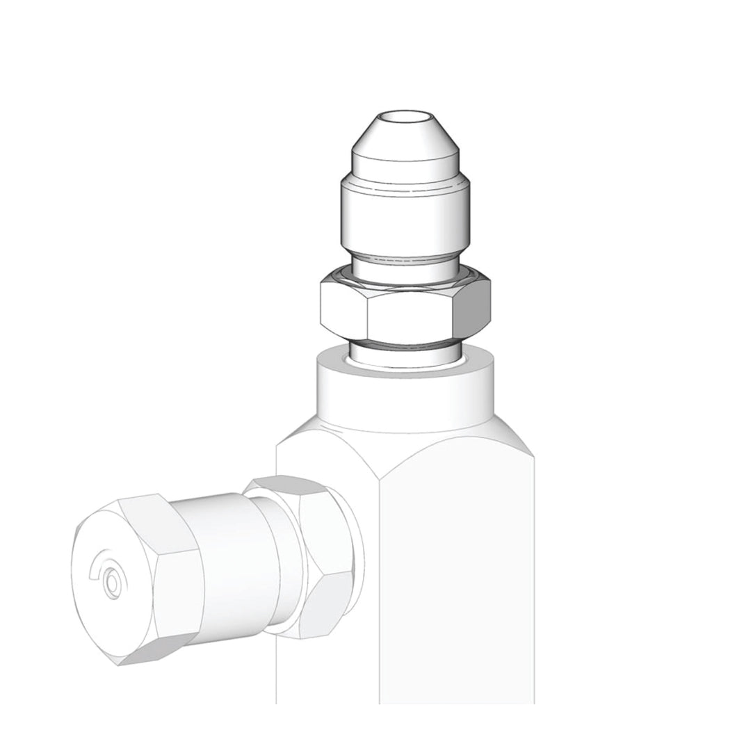 GL-32, GL-33, GL-42, and GL-43 Outlet Fitting - JIC-4 male outlet, carbon steel