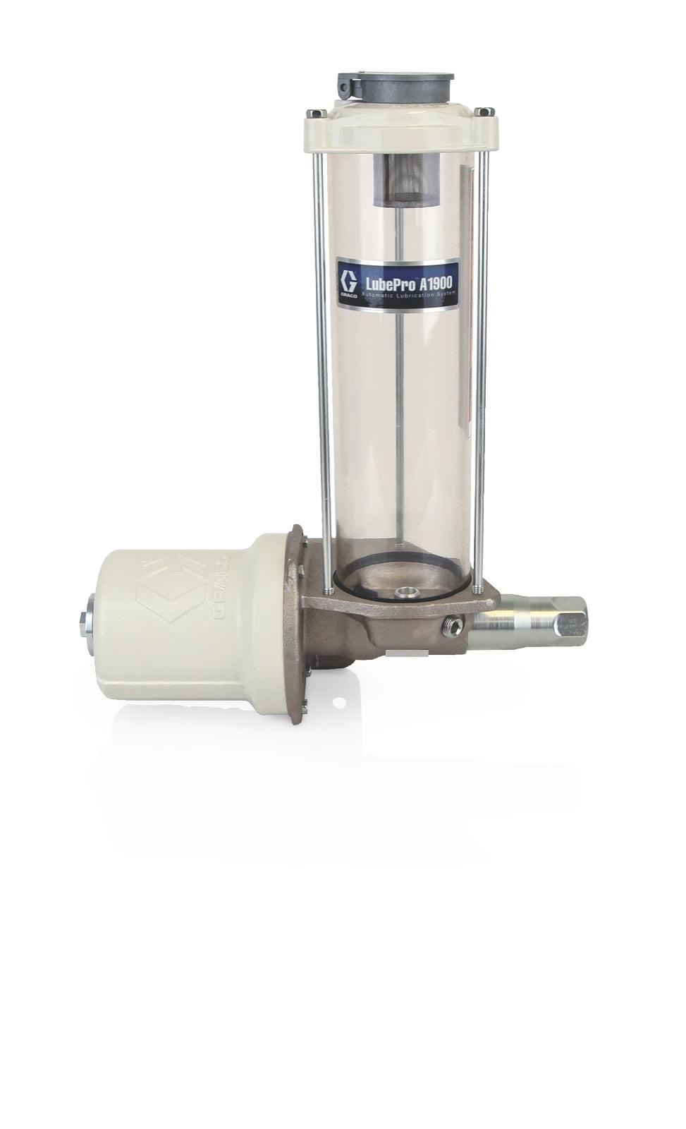 Graco LubePro™ A1900 Horizontal Oil Pump, 2 L Reservoir, Normally Open, Low Level - NPT