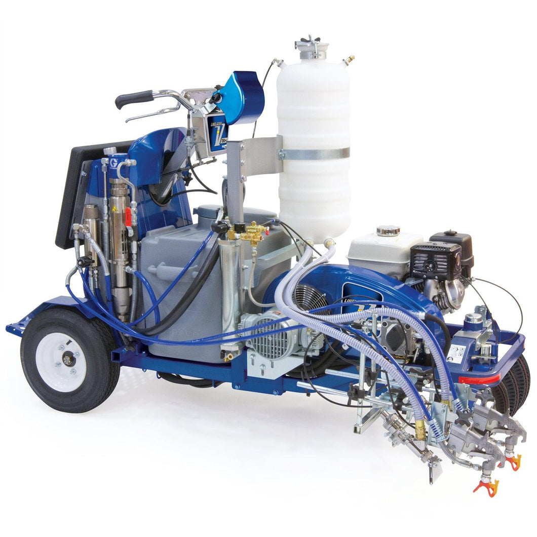 LineLazer V 250SPS HP Reflective Series Self-Propelled Gas Hydraulic Airless Line Striper, 1 Auto Gun, 1 Tank