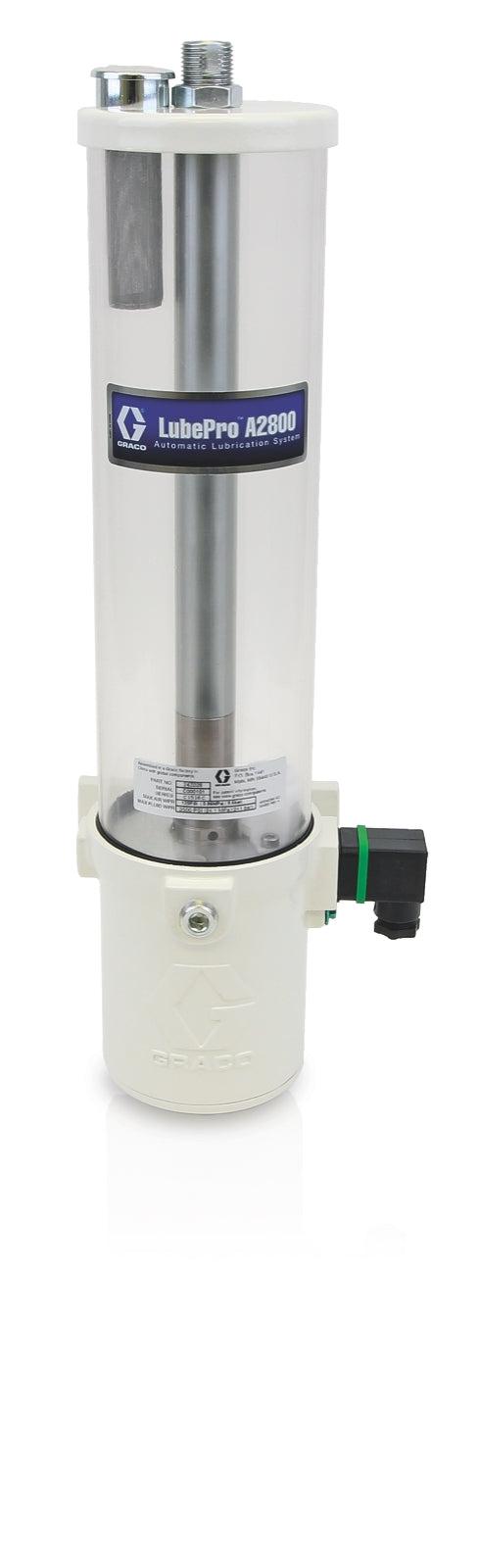 Graco LubePro™ A2800 Vertical Oil Pumps, 2 liter Reservoir, Normally Closed, Low Level - NPT